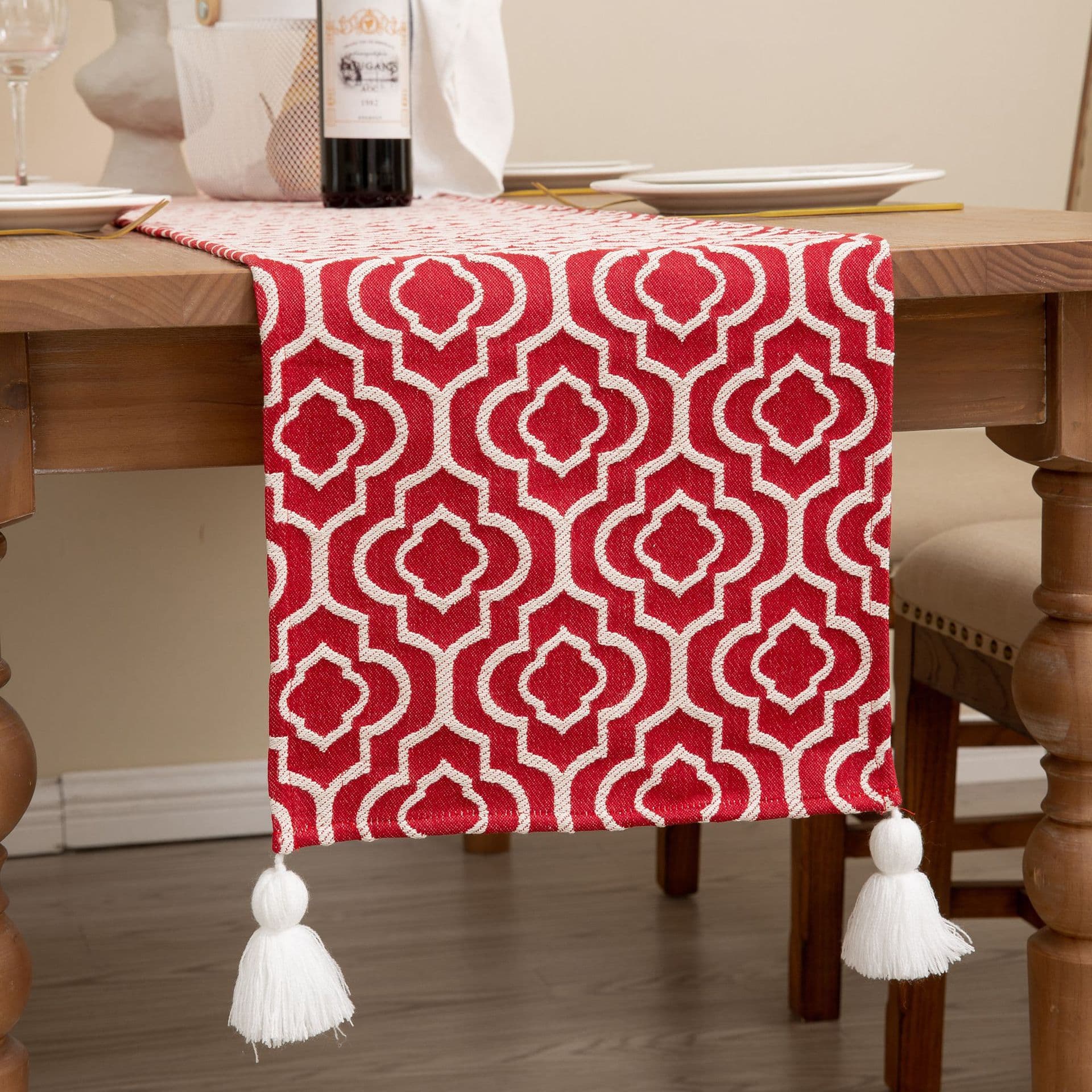 テーブルクロス センタークロス タッセル付き