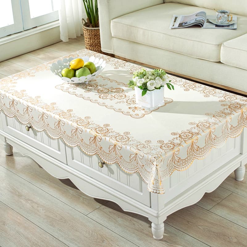 テーブルクロス 布 豪華刺繍レース飾りクロス