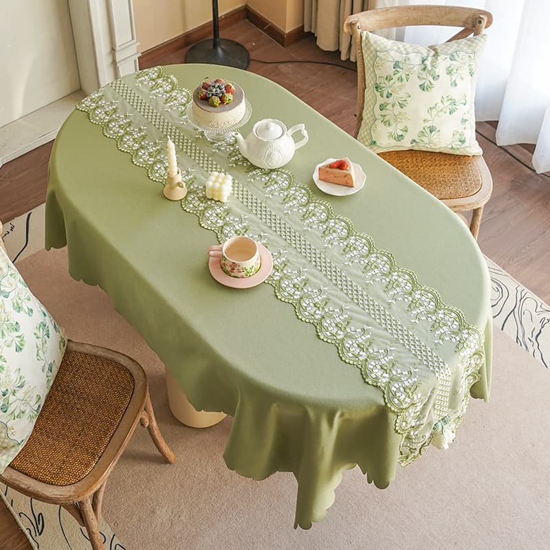 テーブルクロス センタークロス 小花模様刺繍