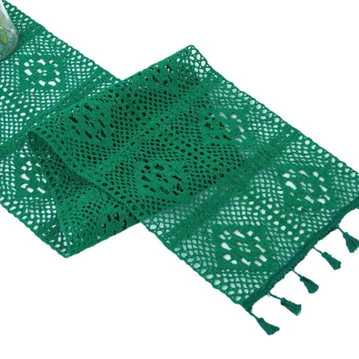 テーブルクロス センタークロス 透かし模様の手編み