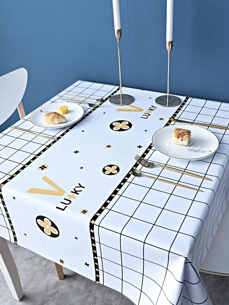 テーブルクロス テーブルクロス 北欧スタイル モダングリッド