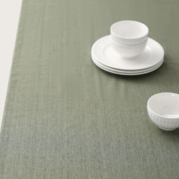 テーブルクロス リネン 落ち葉の風合い 天然麻布