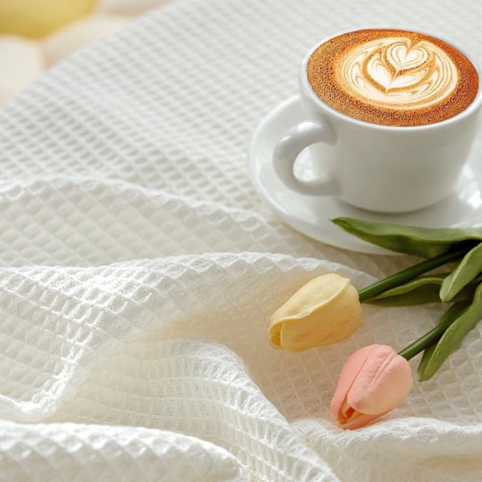 テーブルクロス 布 涼やか格子織りクロス