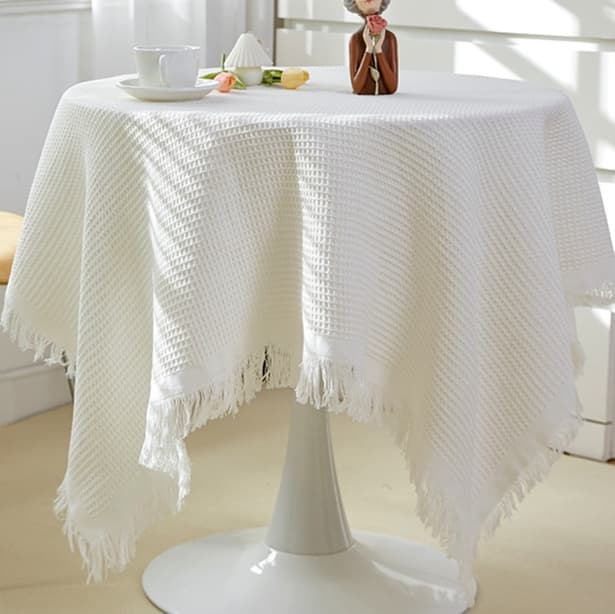 テーブルクロス 布 涼やか格子織りクロス