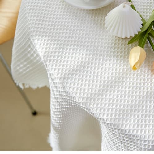 テーブルクロス 布 涼やか格子織りクロス