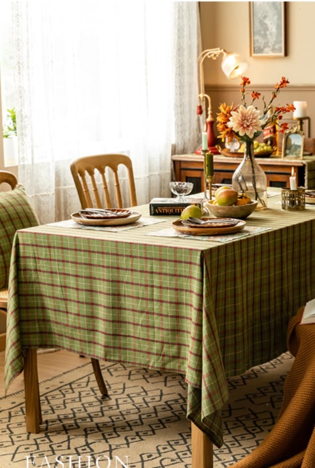 テーブルクロス チェック 伝統格子模様のテーブルクロス