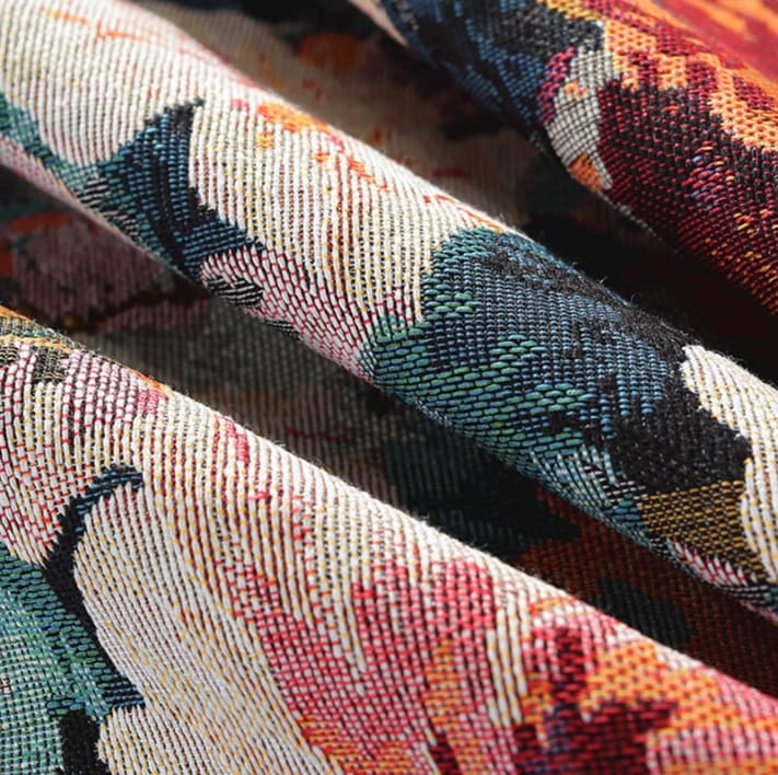 テーブルクロス 布 花と伝統模様のクロス