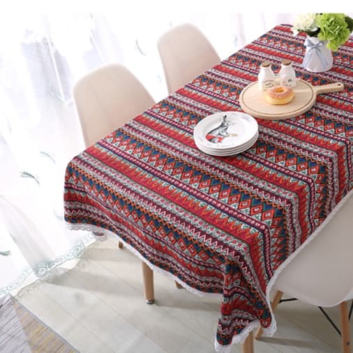 テーブルクロス 布 民族風幾何学模様のテーブル掛け