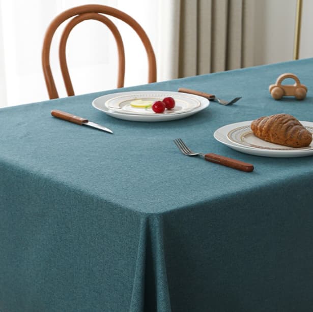 テーブルクロス リネン レース縁取りリネン テーブルクロス