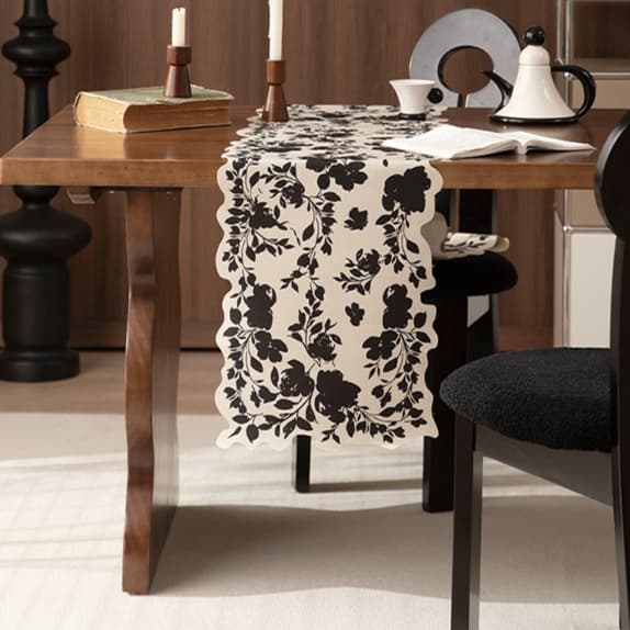 テーブルクロス センタークロス 花影優美クロス