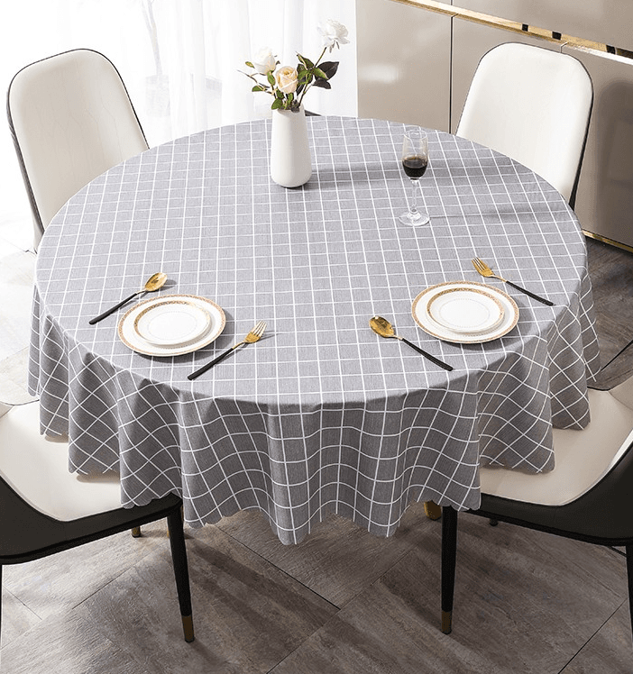テーブルクロス 格子柄の情緒あふれる食卓布
