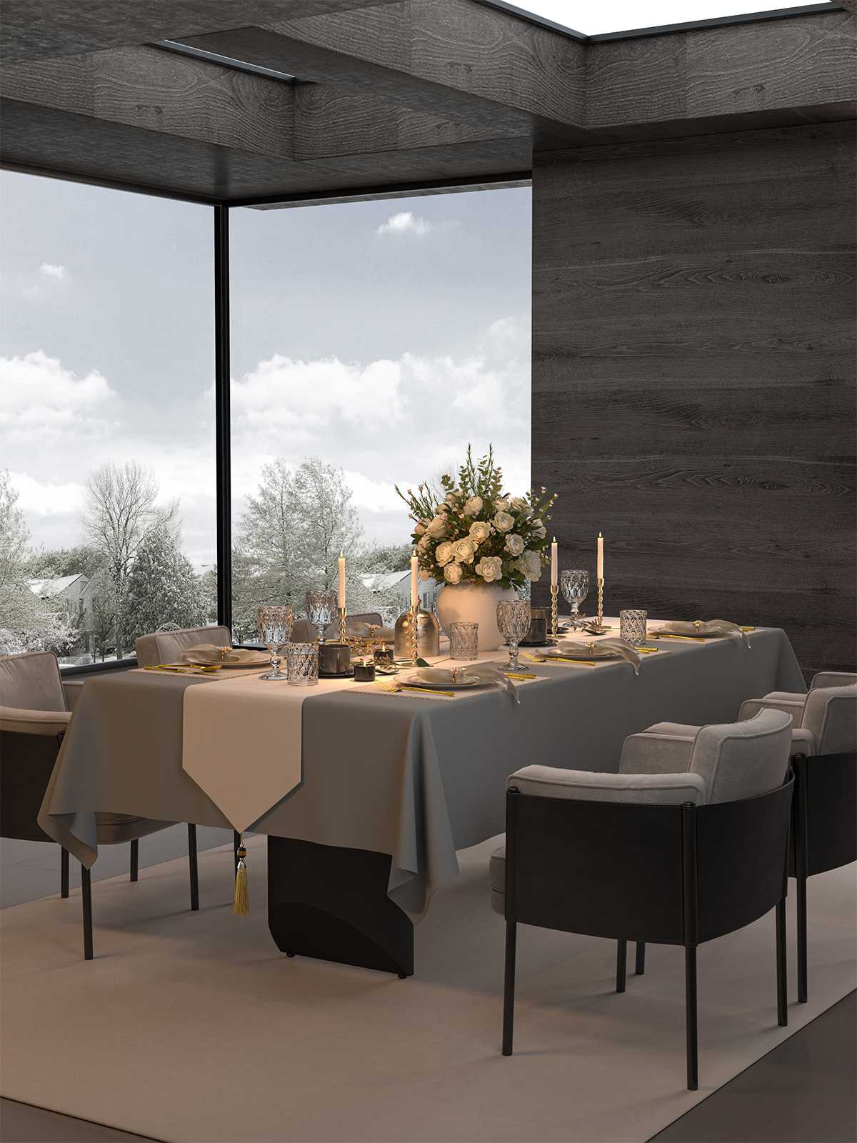 テーブルクロス ビニール 格調高い撥水テーブルカバー