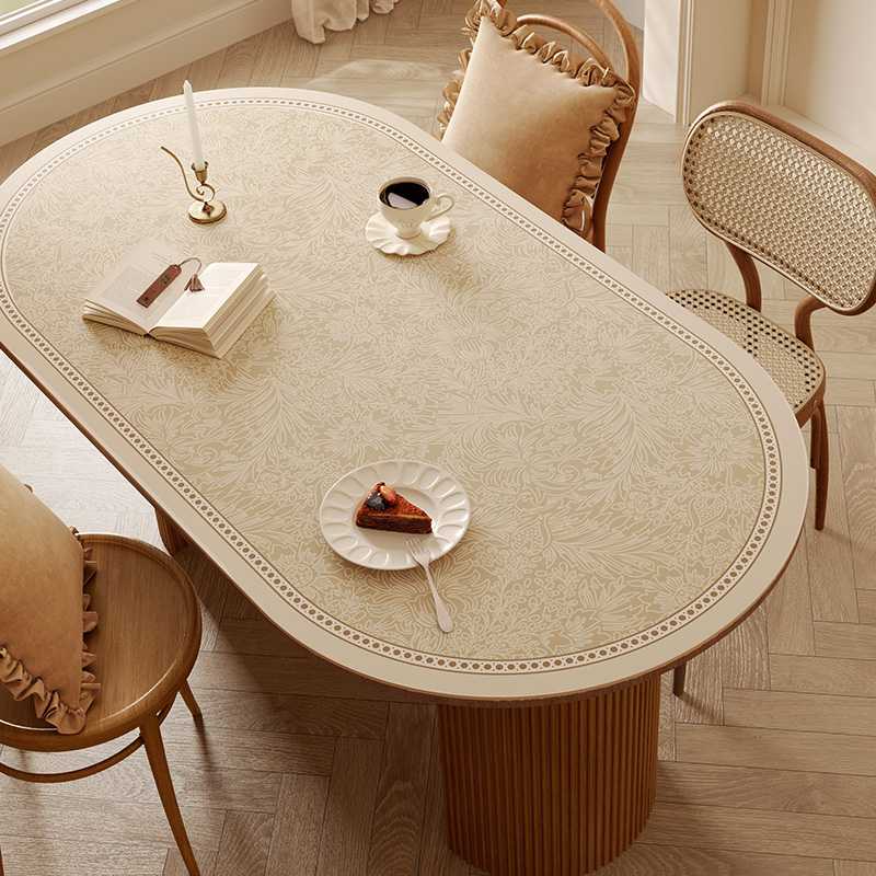 テーブルクロス ビニール 花模様の優美テーブルクロス