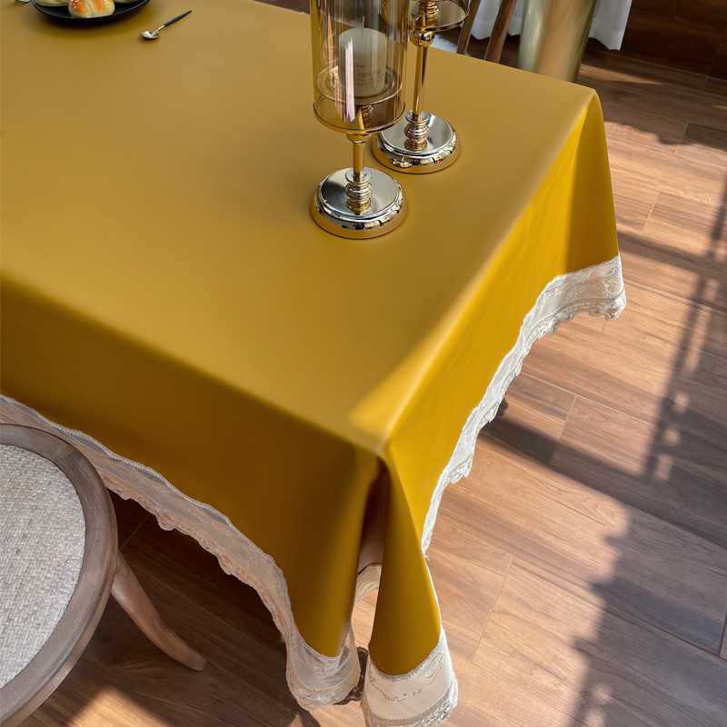 テーブルクロス ビニール 上品レース縁取りビニールクロス