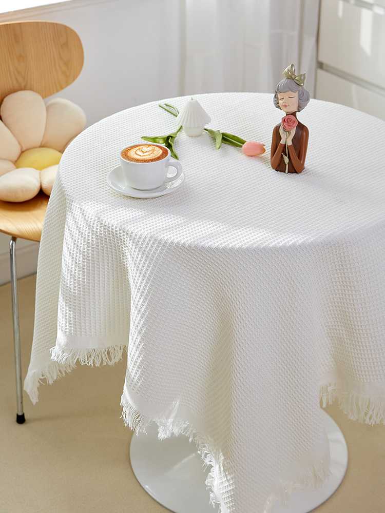 テーブルクロス 布 涼やか格子織りクロス