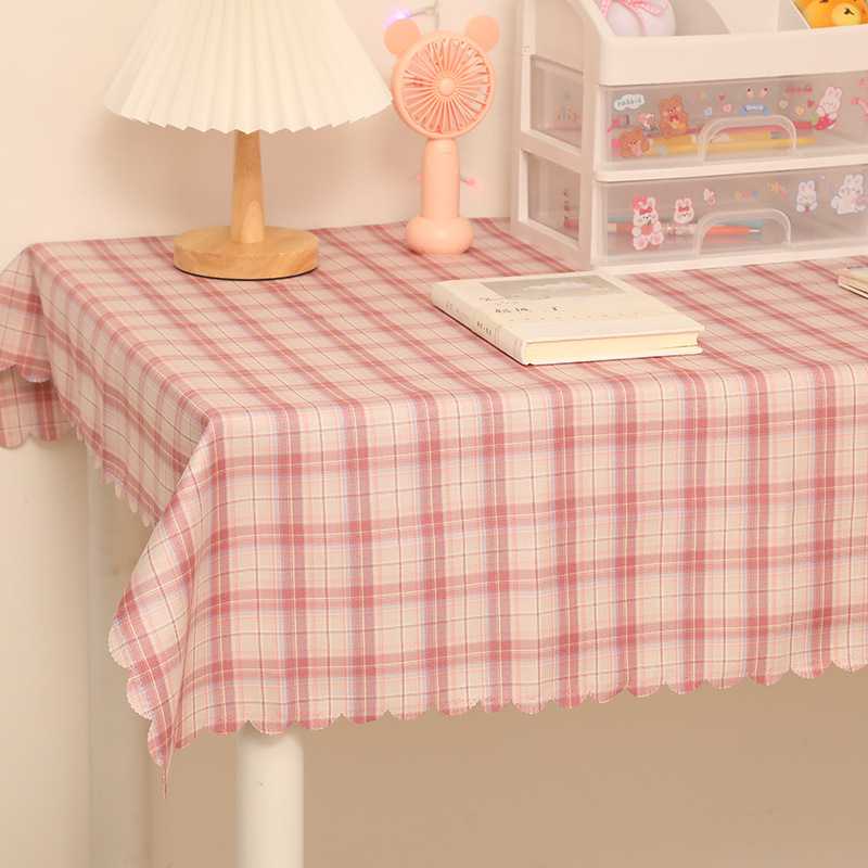 テーブルクロス 優しい格子柄のテーブルカバー