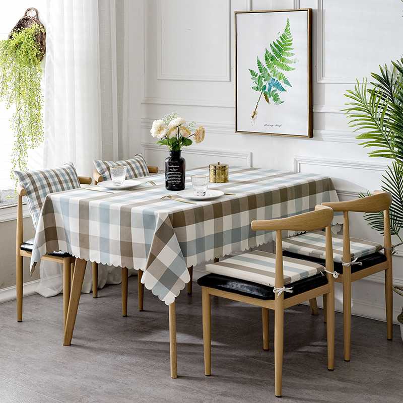 テーブルクロス チェック 北欧風格子模様テーブルクロス