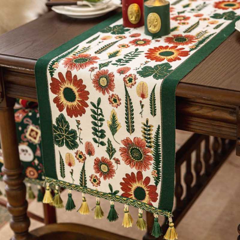 テーブルクロス センタークロス 上品な花模様