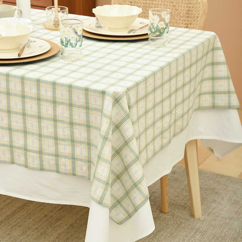 テーブルクロス チェック 格子柄の優雅なテーブル飾り