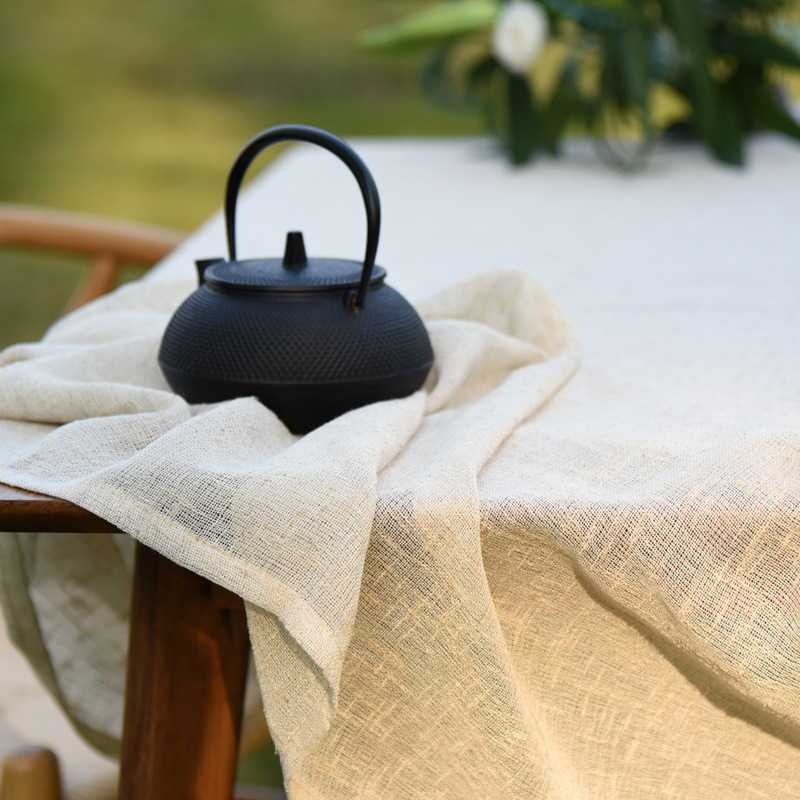 テーブルクロス リネン 優雅な平織りテーブルクロス