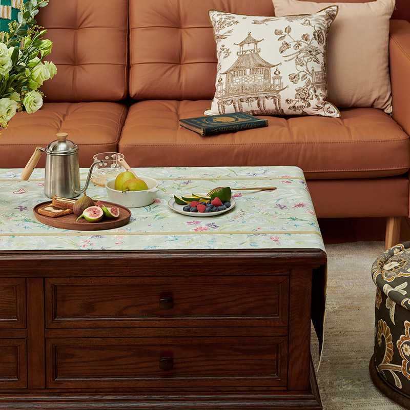 テーブルクロス ビニール 花園の風情 ビニールテーブルクロス