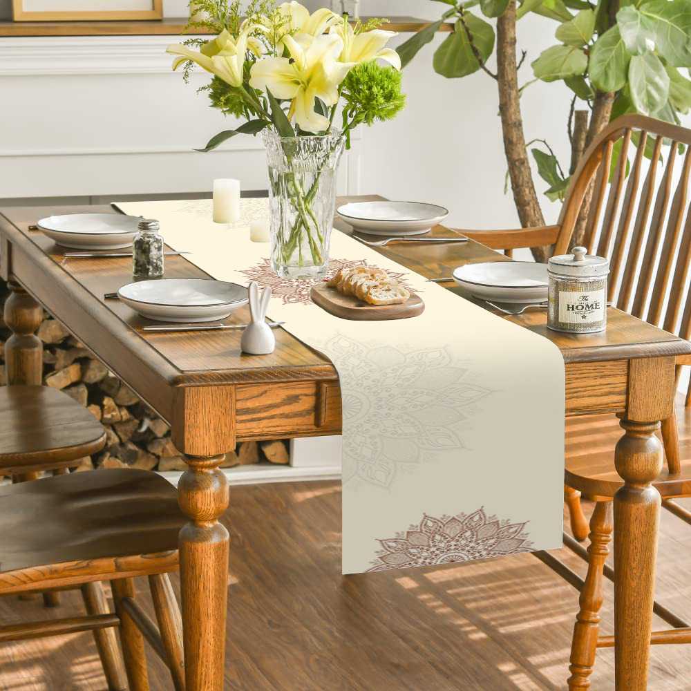 テーブルクロス センタークロス 和モダン刺繍