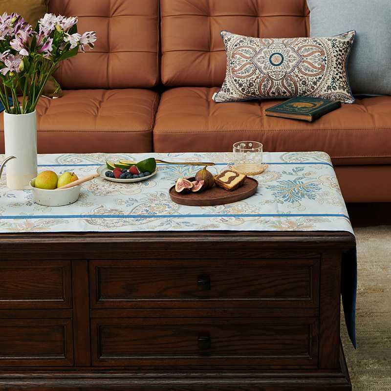 テーブルクロス ビニール 花園模様のビニールテーブルクロス