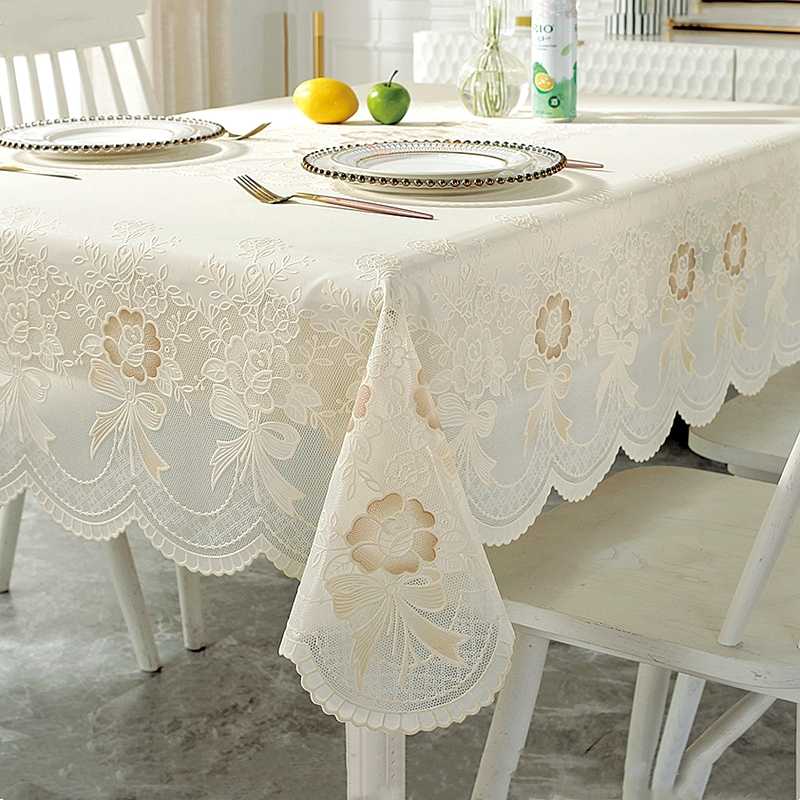 テーブルクロス 優美な花レース柄センタークロス