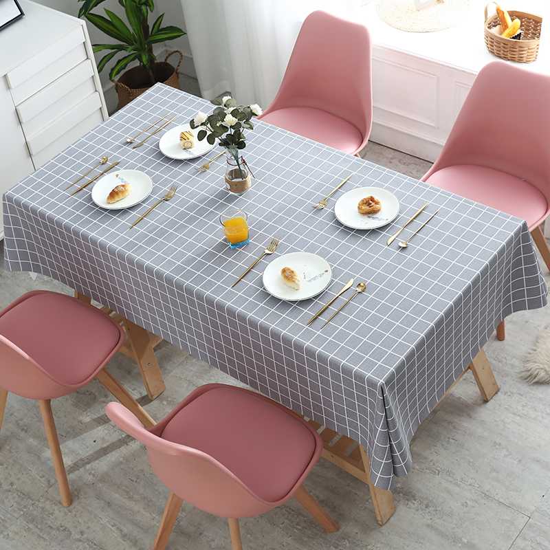 テーブルクロス 格子模様の上品テーブルクロス