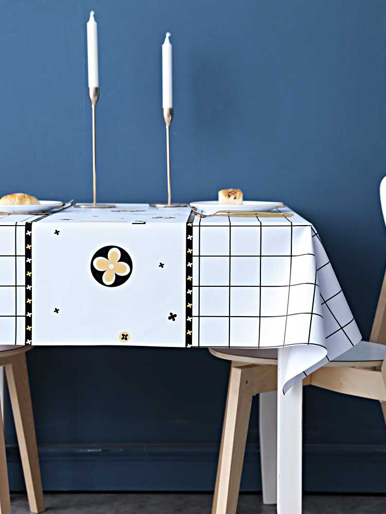 テーブルクロス テーブルクロス 北欧スタイル モダングリッド