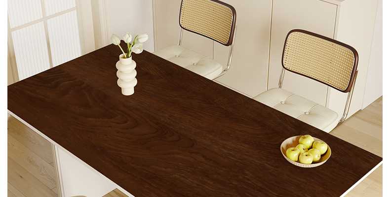 テーブルクロス 古風な佇まい 波紋木目テーブルクロス