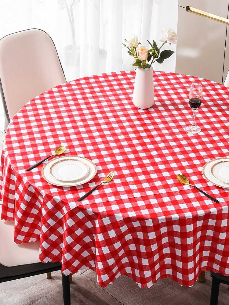 テーブルクロス 格子柄の情緒あふれる食卓布