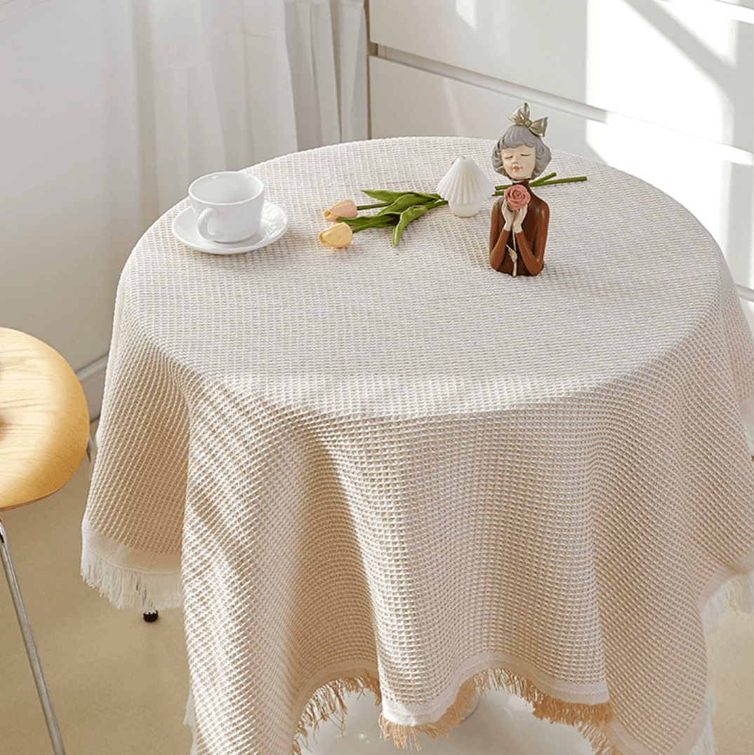 テーブルクロス 布 涼やか格子織りクロス