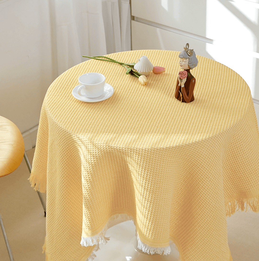 テーブルクロス 布 涼やか格子織りクロス