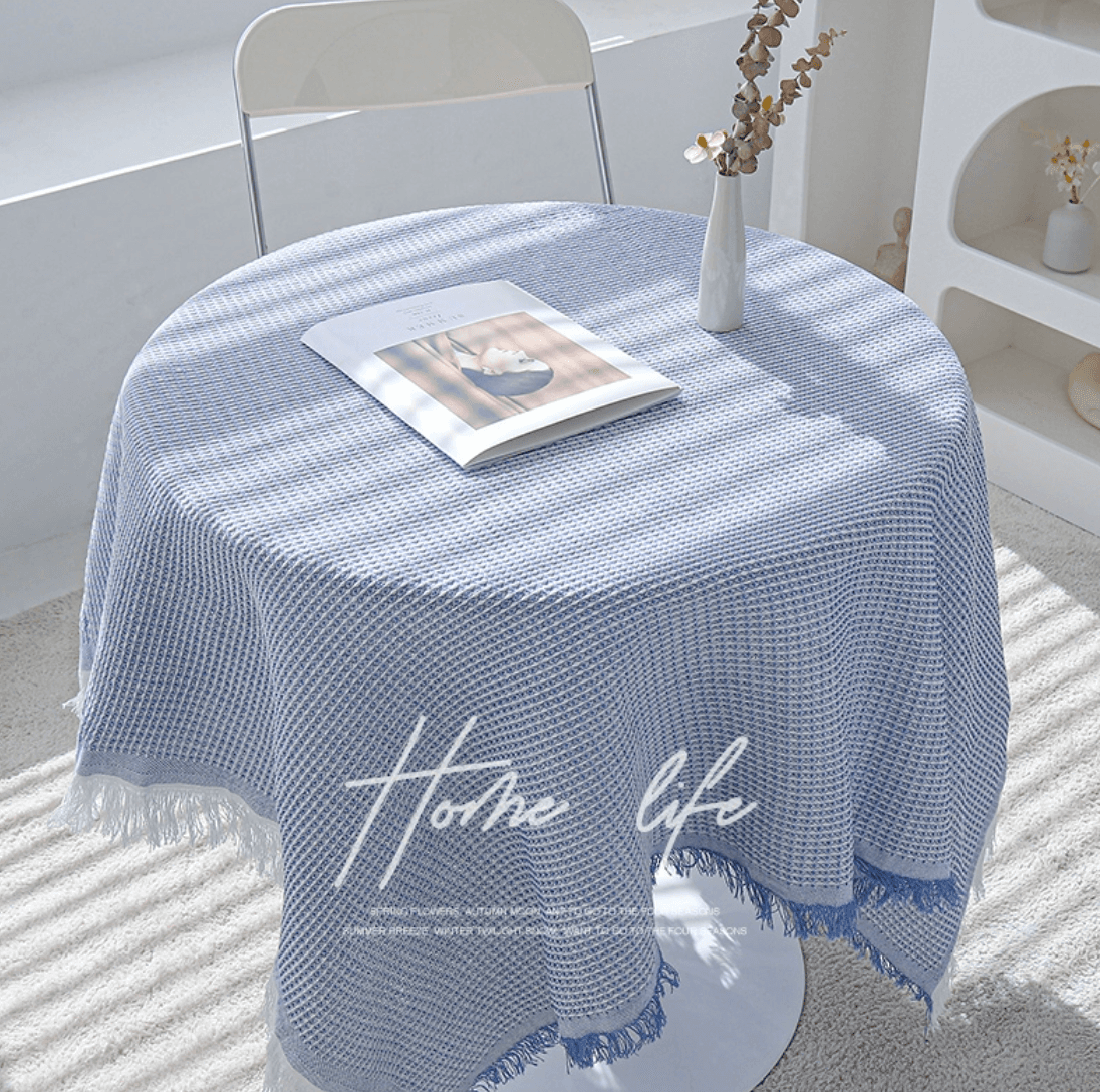 テーブルクロス 布 涼やか格子織りクロス