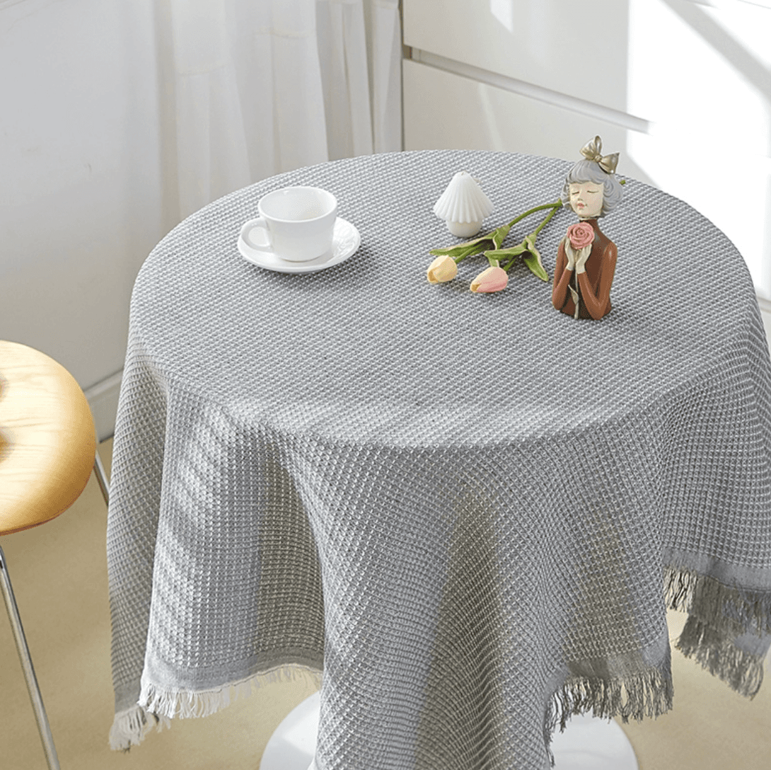 テーブルクロス 布 涼やか格子織りクロス