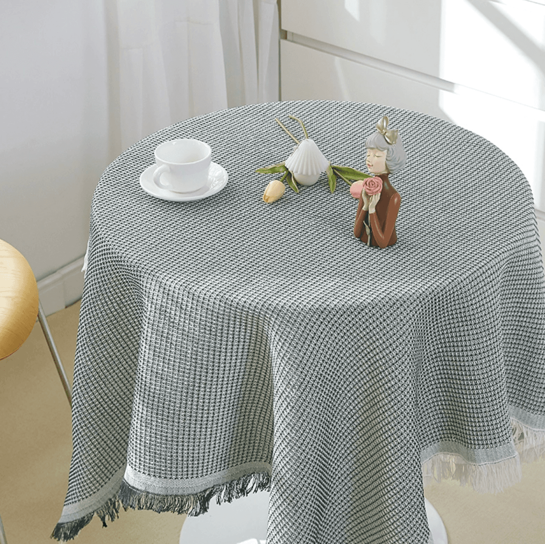 テーブルクロス 布 涼やか格子織りクロス