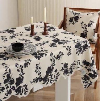 テーブルクロス 布 花影模様のクロス