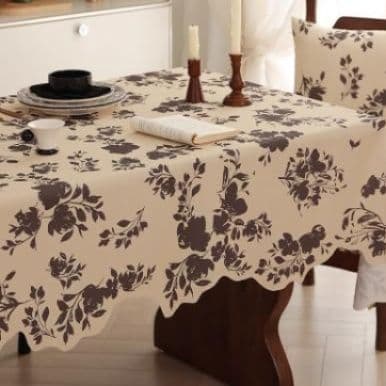 テーブルクロス 布 花影模様のクロス