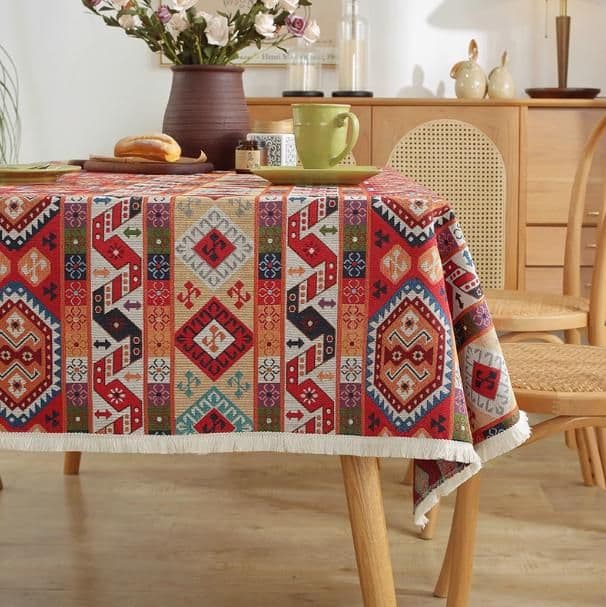 テーブルクロス 布 花と自然の彩りクロス