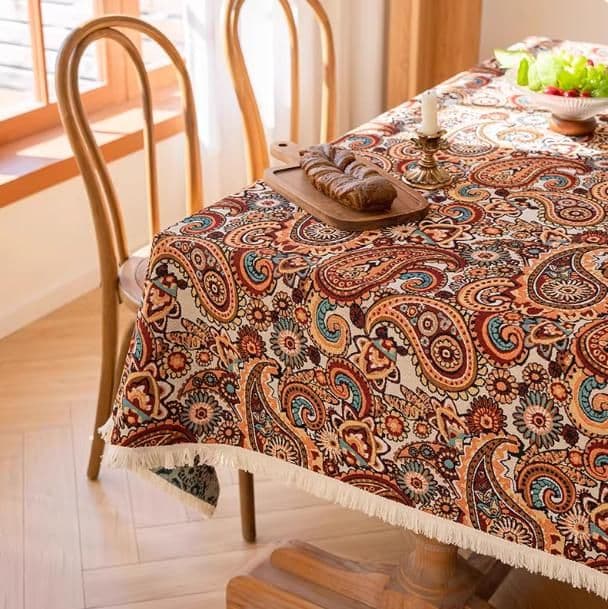 テーブルクロス 布 花と自然の彩りクロス