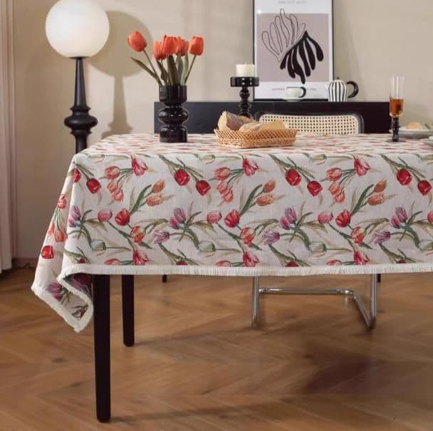 テーブルクロス 布 花と自然の彩りクロス