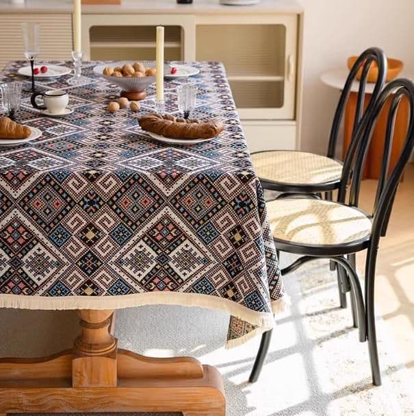 テーブルクロス 布 花と自然の彩りクロス