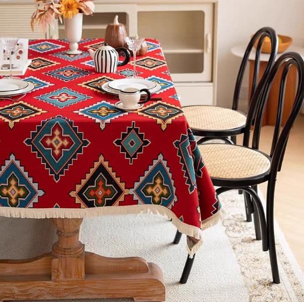 テーブルクロス 布 花と自然の彩りクロス