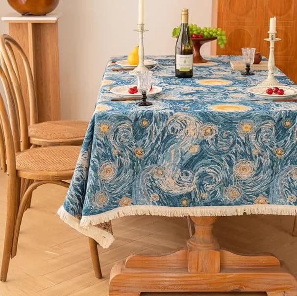 テーブルクロス 布 花と自然の彩りクロス