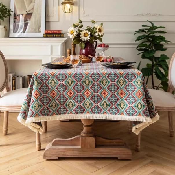 テーブルクロス 布 花と自然の彩りクロス