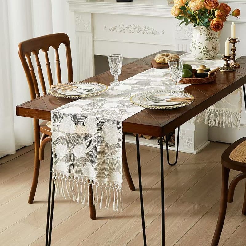 テーブルクロス センタークロス 華やか花柄レース