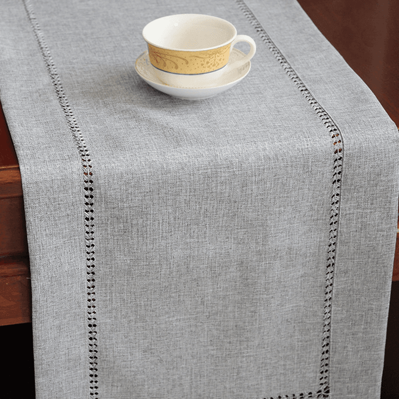 テーブルクロス センタークロス 北欧風ヘムステッチ