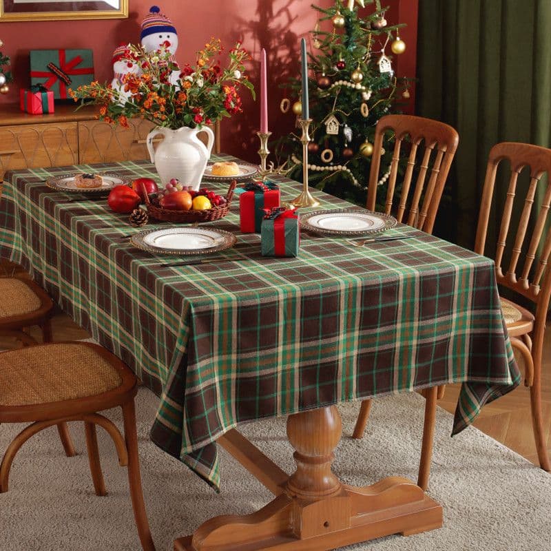 テーブルクロス チェック 伝統格子模様の食卓彩りテーブルクロス