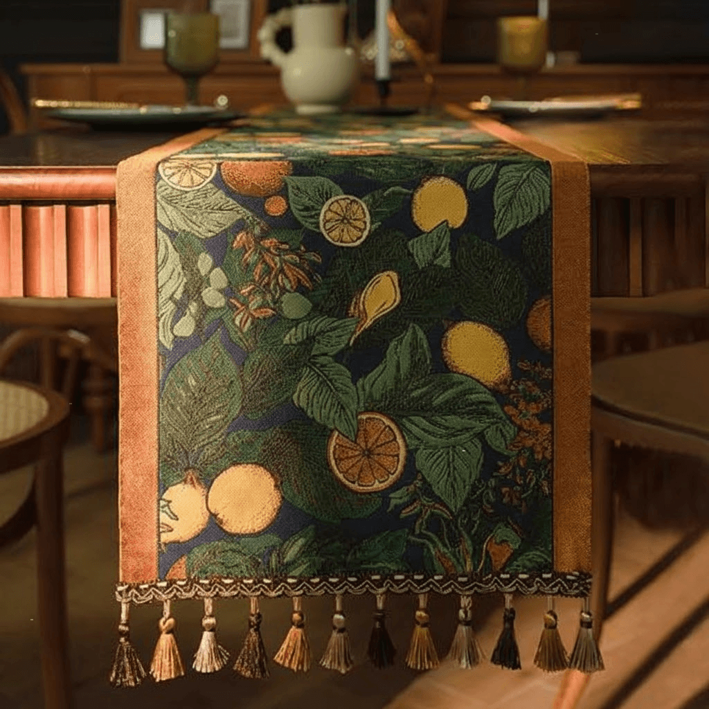 テーブルクロス 華やかクラシック模様のセンタークロス